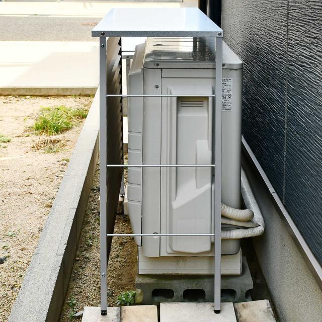 室外機カバー 新ルーバー 大型 A147 （ エアコン室外機カバー 室外機 エアコン カバー おしゃれ 日よけ 日光対策 直射日光 目隠し 室外機ラック エアコンカバー 庭 ベランダ 省エネ 節電 簡単組立 ）_4