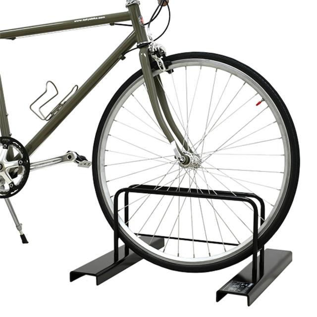 自転車ラック 2台用 シンプル （ 自転車用 収納 ラック 自転車スタンド 日本製 メンテナンススタンド 省スペース 自転車立て 転倒防止 ）_3
