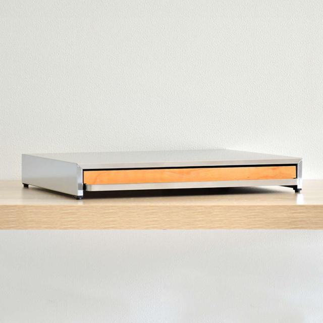 レンジラック オーブンレンジラック 天然木 木目 （ レンジ下ラック 家電ラック スライドトレー 幅45cm 家電下ラック キッチンラック 家電下スライドトレー 電子レンジ下 電子レンジ下ラック ）_12
