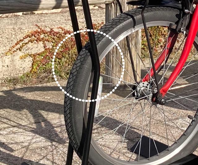 電動自転車スタンド 1台用 20〜26インチ タイヤ幅6cm 自転車ラック （ 自転車スタンド 電動自転車対応 サイクルスタンド 1台 電動アシスト 収納 ラック 転倒防止 屋内 屋外 20〜26インチ対応 ）_5
