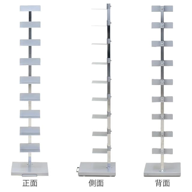 ブックタワー 幅30cm 10段 高さ137.5cm キャスター付き 日本製 Tsum Dock （ 本棚 ラック シェルフ 積ん読タワー 収納 ツムドック コミックラック 棚 ブックラック 十段 国産 キャスター付 可動棚 ）_3