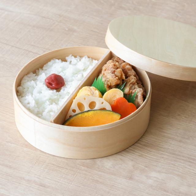 わっぱ弁当 700ml 電子レンジ 食洗機 対応 ナノコート （ 弁当箱 わっぱ弁当箱 ランチボックス レンジ対応 食洗機対応 日本製 天然木 レンジOK 食洗機OK 曲げわっぱ お弁当 弁当 一段 仕切り付き ランチバンド付き 大人 ）_12