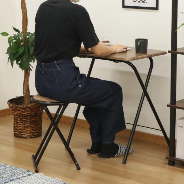 折りたたみチェア テーブル セット 座面高47cm （ コンパクト
