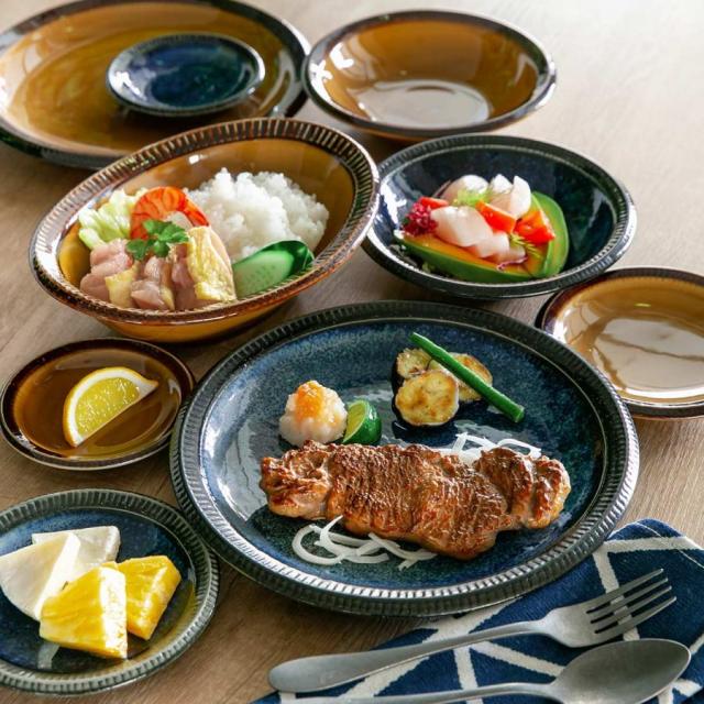 食器 10点セット 2色 料理を引き立てる食器セット 新生活 磁器 美濃焼