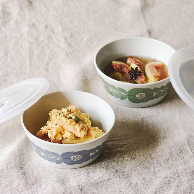 保存容器 480ml ブロッサム レンジパック M （ 陶器 美濃焼 密閉 電子