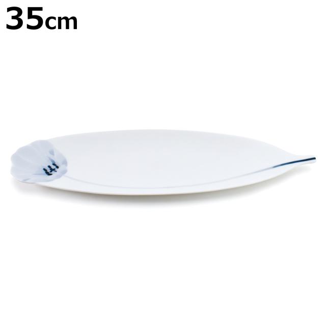 プレート FLOW チューリップステムプレートL （ プレート 皿 お皿 食器 35cm 食洗機対応 磁器 瀬戸焼 日本製 和風 和食器 プレート おしゃれ 和モダン ）