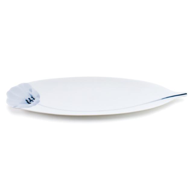 プレート FLOW チューリップステムプレートL （ プレート 皿 お皿 食器 35cm 食洗機対応 磁器 瀬戸焼 日本製 和風 和食器 プレート おしゃれ 和モダン ）