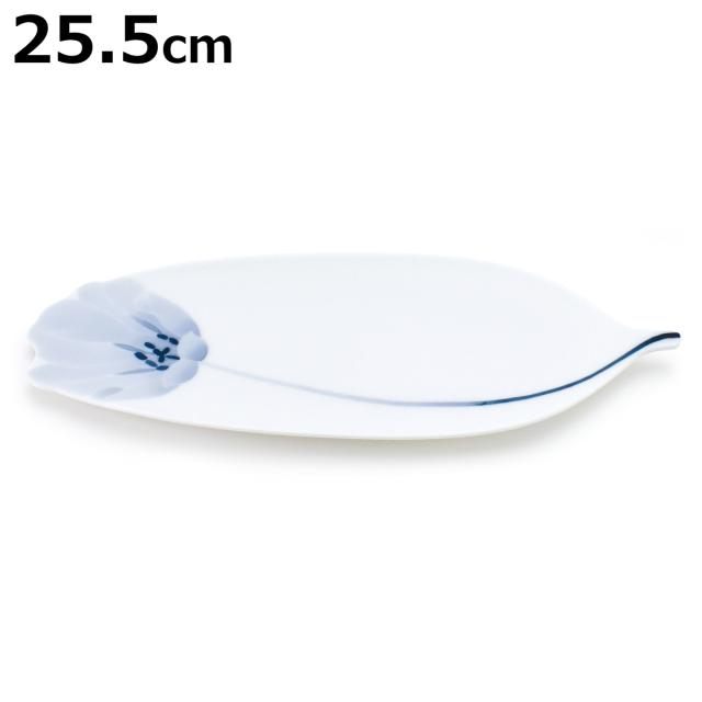 プレート FLOW チューリップステムプレートM （ プレート 皿 お皿 食器 20.5cm 食洗機対応 磁器 瀬戸焼 日本製 和風 和食器 プレート おしゃれ 和モダン ）