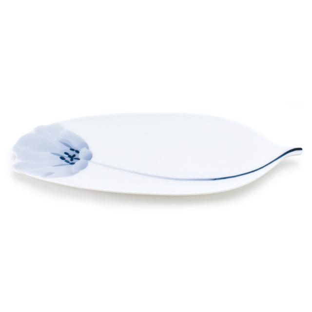 プレート FLOW チューリップステムプレートM （ プレート 皿 お皿 食器 20.5cm 食洗機対応 磁器 瀬戸焼 日本製 和風 和食器 プレート おしゃれ 和モダン ）