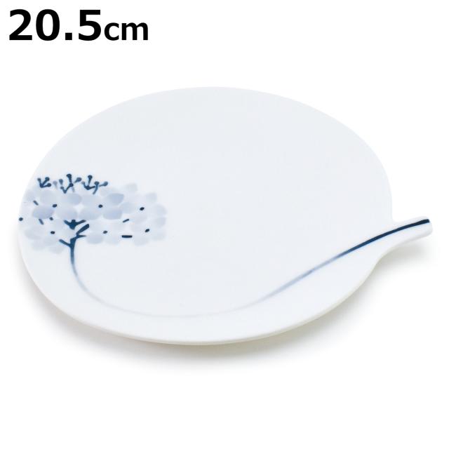 ソーサー FLOW アジサイ ステム丸ソーサー （ プレート 皿 お皿 食器 20.5cm 食洗機対応 磁器 瀬戸焼 日本製 取り皿 デザートプレート 中皿 おしゃれ ）