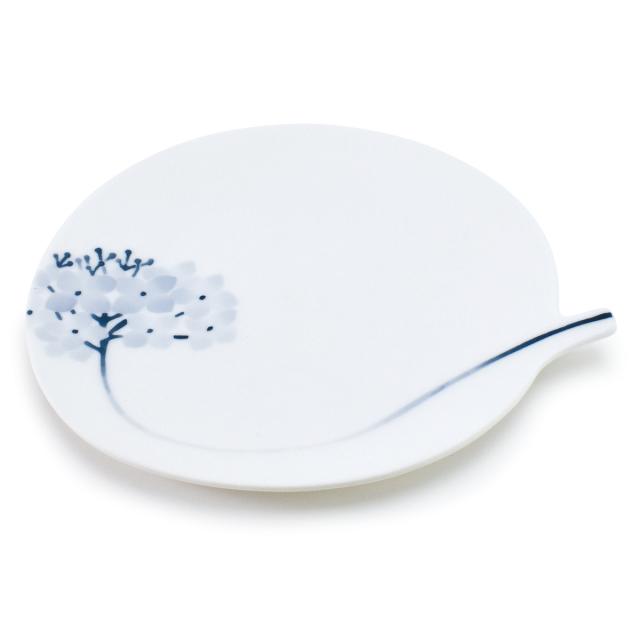 ソーサー FLOW アジサイ ステム丸ソーサー （ プレート 皿 お皿 食器 20.5cm 食洗機対応 磁器 瀬戸焼 日本製 取り皿 デザートプレート 中皿 おしゃれ ）
