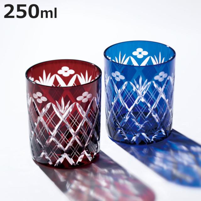 グラス 小花剣矢来紋 ロックグラス （ 江戸切子 コップ タンブラー 食器 250ml ガラス 日本製 和風 和食器 繊細 伝統工芸 ） 11,011円