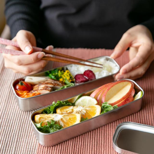 工房アイザワ 弁当箱 700ml UTILE 角長ランチボックス スリム 2