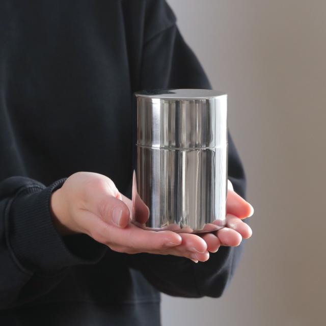 SX-0645 欅 共木茶筒 黒摺 PLATINUM 山中塗 嘉匠菴 | 嘉匠菴 STORE