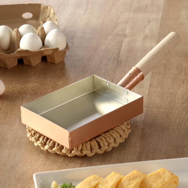 工房アイザワ 純銅 玉子焼き 関西型 12cm （ aizawa 日本製 ガス火専用