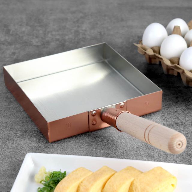 工房アイザワ 純銅 玉子焼き 関東型 18cm （ aizawa 日本製 ガス火専用