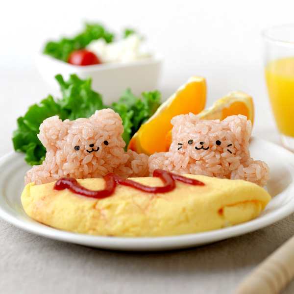 おにぎり型 海苔抜き型 ぴょこっとおにぎり くまにゃん セット キャラ弁 お弁当グッズ デコ弁 立体型 立体 海苔パンチ のりパンチ 海の通販はau Pay マーケット リビングート