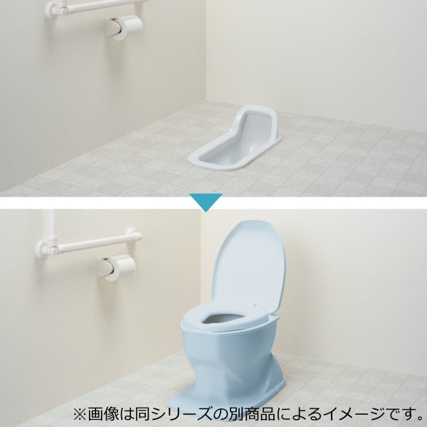 リフォームトイレ 和式トイレ用 暖房便座 段差なし 工事不要 据置式 サニタリエース OD 介護用品 （ 洋式便座 和式トイレ フタ 簡易 設置 介護  洋式 トイレ 後付け かぶせるだけ 便座 暖房 ）｜au PAY マーケット