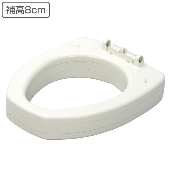 リフォームトイレ 和式トイレ用 ソフト便座 補高スペーサー 8cm 段差なし 工事不要 据置式 サニタリエース SD 介護用品 （ 洋式便座 方向転換 簡易 設置 介護 和式トイレ 洋式 トイレ フタ 後付け 便座 座面 高さ調節 ）