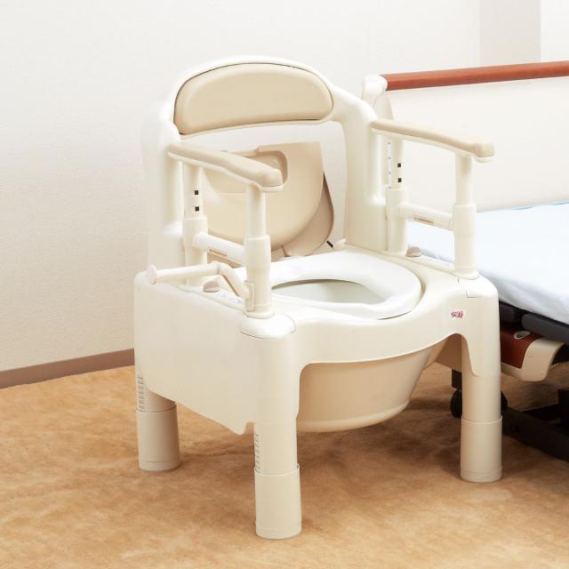 ポータブルトイレ 暖房便座 快適脱臭 ノーマルタイプ 介護用 ちびくま