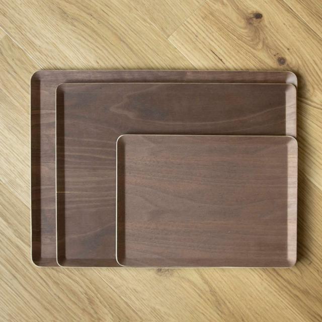 トレー 木製トレー ノンスリップ L 40×30cm 同色5枚セット （ キッチントレー キッチン トレイ キッチントレイ 木製 天然木 お盆 おしゃれ 北欧 北欧風 シンプル ナチュラル 配膳 滑りにくい ランチトレー ）_18