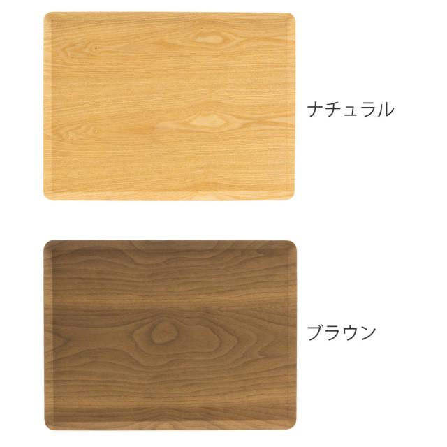 トレー 木製トレー ノンスリップ L 40×30cm 同色5枚セット （ キッチントレー キッチン トレイ キッチントレイ 木製 天然木 お盆 おしゃれ 北欧 北欧風 シンプル ナチュラル 配膳 滑りにくい ランチトレー ）_2