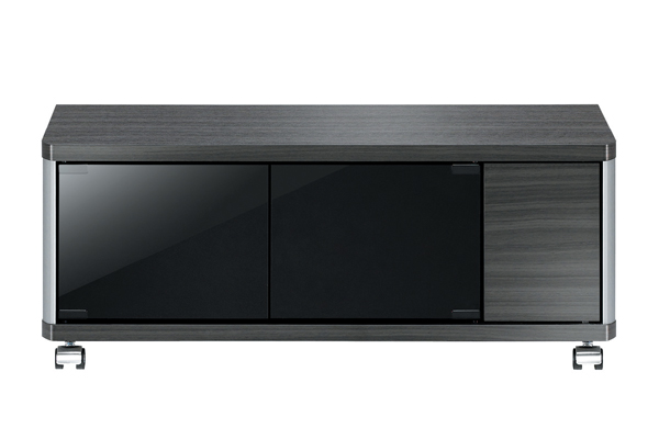 テレビ台 AVラック ロータイプ キャスター付 32V型対応 GD 約幅80cm （ テレビボード ローボード 収納 ブラック 黒 木目 木製 テレビ TV台 TVボード 一人暮らし 小さめ シンプル TV テレビ台 ロータイプ）_5