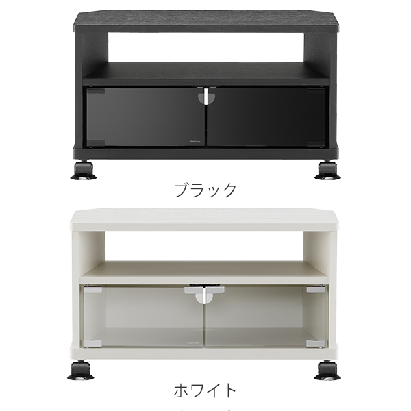 テレビ台 ローボード コーナー型 シンプルデザイン 26V型対応 幅59cm （ テレビボード テレビラック TV台 AV収納 ラック TVボード リビング収納 収納 ラック AVラック TVラック 収納棚 収納ラック コンパクト 59cm 約60cm ）_1