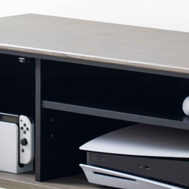 テレビ台 AVボード モダンデザイン クロフール 幅137cm （ テレビボード TV台 TVボード テレビラック テレビ モダン 収納 リビング収納 お掃除ロボット対応 グレージュ ）_4