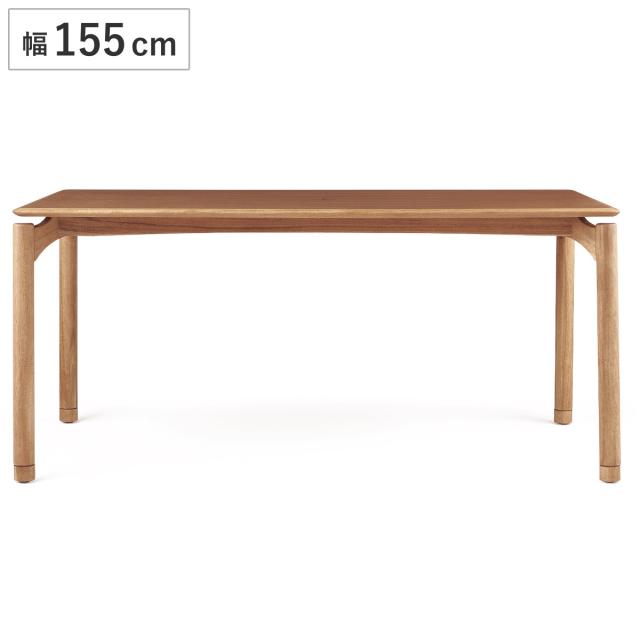 ダイニングテーブル 幅155cm EDDA （ 開梱設置 エッダ 天然木 無垢材 北欧 テーブル 4人掛け 継ぎ脚 高さ調節 アカシアマンギウム チーク 木製 シンプル ヴィンテージ調 ）