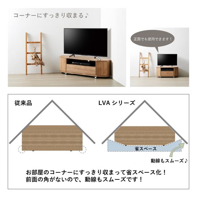 テレビ台 ローボード 幅115cm 50型対応 コーナー 木目調 石目調 （ TV