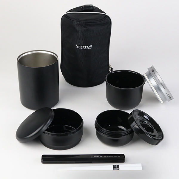 ステンレス製保温弁当箱*9 ステンレス保温ランチ ブラック HLB-1040N | 弁当箱・水筒 通販