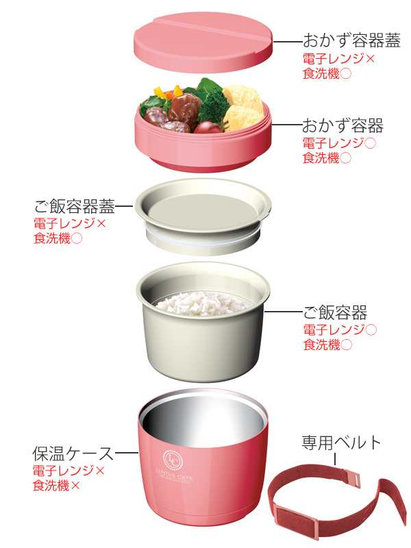 弁当箱 保温弁当箱 ランチジャー ランタスbe 590ml 2段 ステンレス お弁当箱 保温 ランチボックス 丼 食洗機対応 レンジ対応 ステンレの通販はau Pay マーケット リビングート