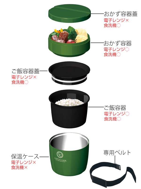 弁当箱 保温弁当箱 ランチジャー ランタス ステンレス 800ml 2段 お弁当箱 保温 大容量 ランチボックス 丼 レンジ対応 食洗機対応 スの通販はau Pay マーケット お弁当グッズのカラフルbox