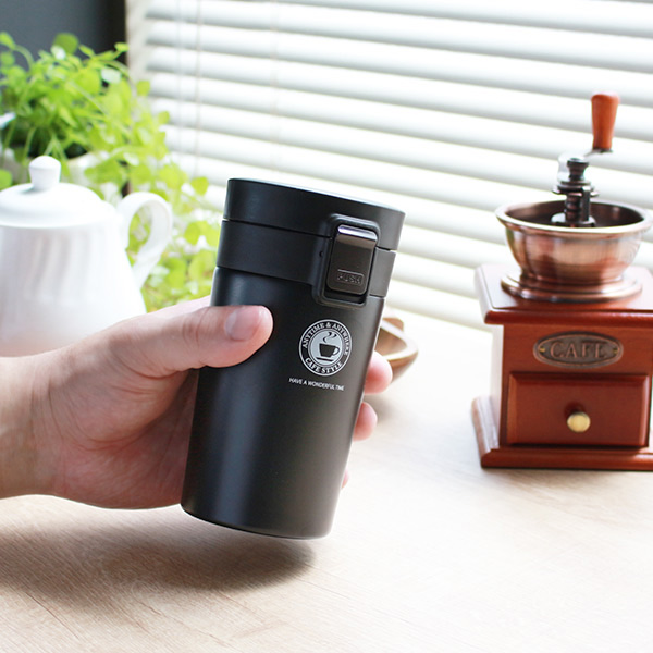 水筒 ステンレス ワンタッチ 真空断熱携帯タンブラー 290ml マグボトル コーヒー ワンプッシュ 保温 保冷 コーヒー用 ステンレスマグの通販はau Pay マーケット リビングート