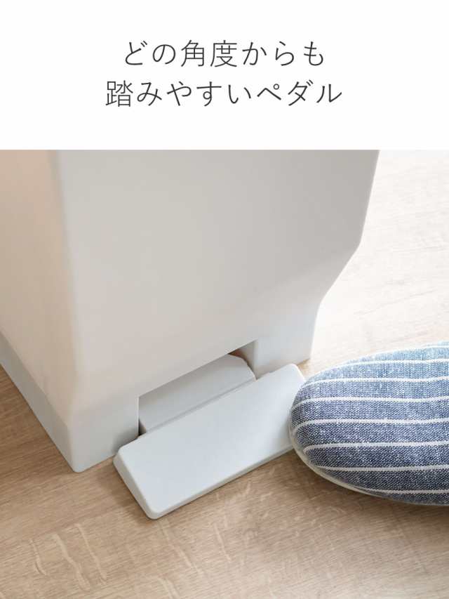 ゴミ箱 45L 同色2個セット 密閉ペダルペール エバン （ ごみ箱 45リットル 2個セット ニオイ漏れ 防止 密閉 スリム シンプル 分別 ペダル式 パッキン EBAN 袋止め付き 踏みふた ペダル 縦型 オムツペール キッチン ふた付き ）の通販は