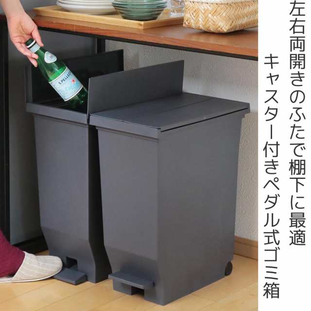 ゴミ箱 30L エバン 両開きペダルペール （ ごみ箱 30リットル