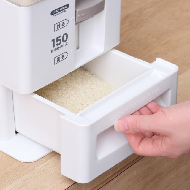 米びつ 計量米びつ 10kg用 12kg （ 1合計量 10kg スリム 組立式 無洗米