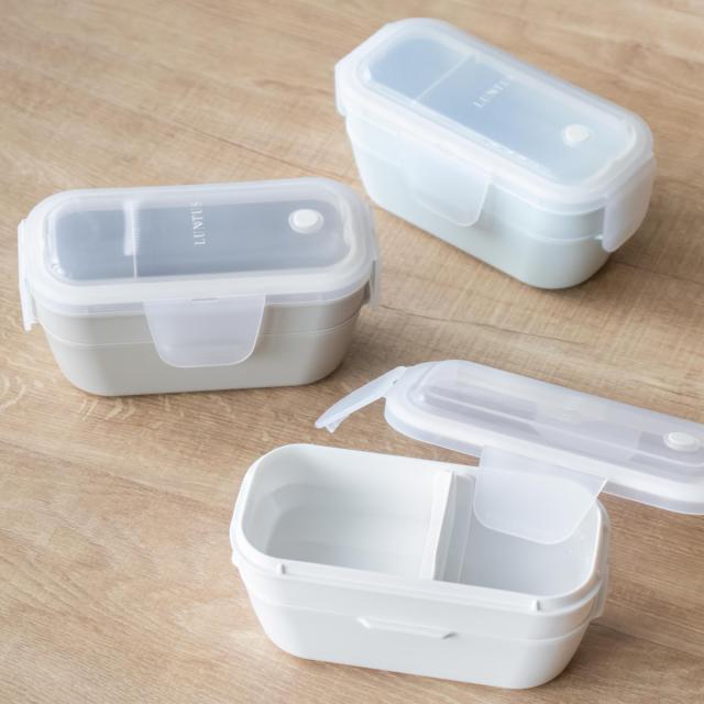 お弁当箱 2段 600ml パッキン一体型 ランタス （ 弁当箱 ランチ