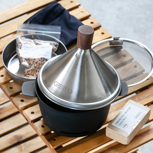 APELUCA TABLETOP SMOKER 卓上燻製器 APELUCA] 卓上燻製器 TABLETOP SMOKER キャンプ用品 アウトドア用品 燕
