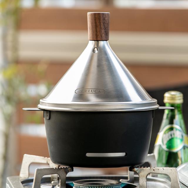 燻製器 APELUCA テーブルトップスモーカー 日本製 （ スモーカー 燻製機 燻製 燻製作り くんせい 卓上燻製器 家庭用 アペルカ 鉄 くんせい作り 燻製料理 手作り なべ アウトドア キャンプ スモークチップ付き ）