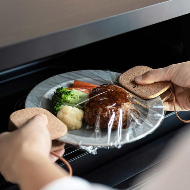 ミトン 両手 ミトン コルクミトン 耐熱 leye レイエ 鍋つかみ キッチン