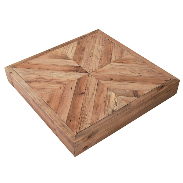 ローテーブル 幅100cm 木製 天然木 古材 正方形 ヴィンテージ調