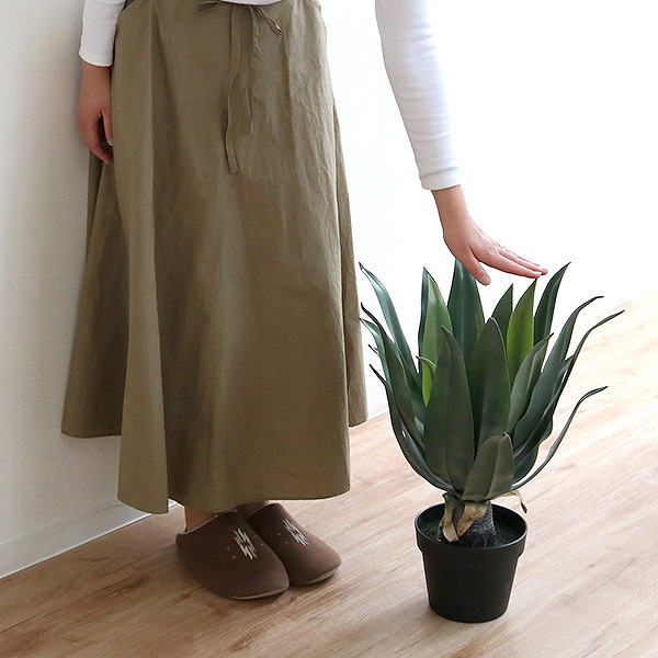 人工観葉植物 アガベ 53cm フェイクグリーン 造花 （ 観葉植物 フェイク 人工植物 アートグリーン 緑 グリーン 癒し リラックス 植木 樹木 人工 枯れない 水やり不要 簡単 おしゃれ インテリア 飾り プランター ）_10