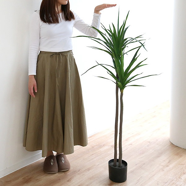 人工観葉植物 ドラセナ 84cm フェイクグリーン 造花 （ 観葉植物 フェイク 人工植物 アートグリーン 緑 グリーン 癒し リラックス 植木 樹木 人工 枯れない 水やり不要 簡単 おしゃれ インテリア 飾り プランター ）_8