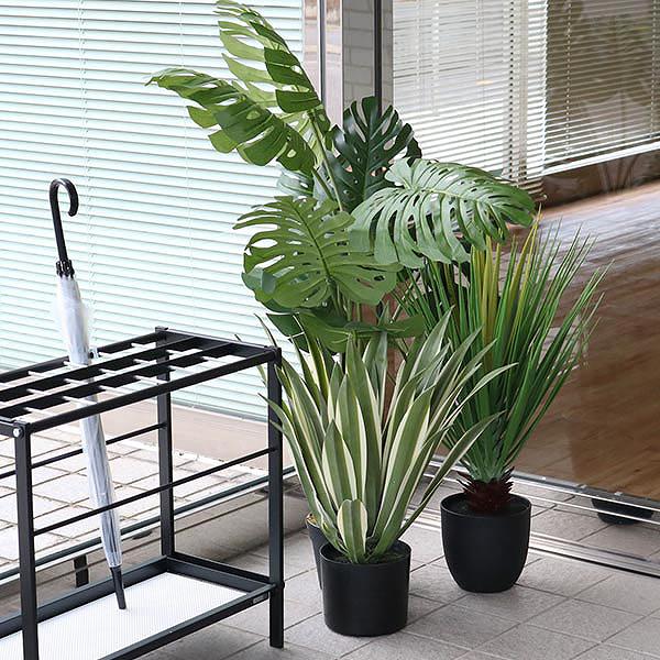 人工観葉植物 モンステラ 100cm フェイクグリーン 造花 （ 観葉植物 フェイク 人工植物 アートグリーン 緑 グリーン 癒し リラックス 植木 樹木 人工 枯れない 水やり不要 簡単 おしゃれ インテリア 飾り プランター ）_10