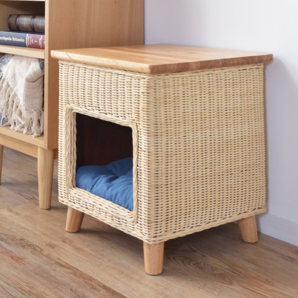 ペットスツール ラタン スツール サイドテーブル ペット ハウス ペット