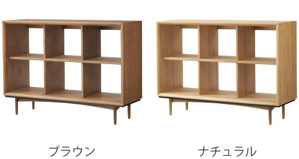 オープンシェルフ 2段 ラック 北欧風 天然木 TIMO 幅100cm