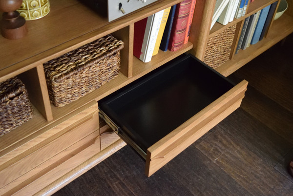 チェスト 2段 オープン棚 北欧風 天然木 TIMO 幅100cm （ 収納