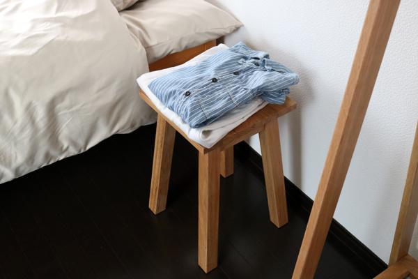 スツール ２脚セット 座面高46cm 角型 天然木 木製 オーク材 椅子 腰掛 （ チェア イス いす チェアー 木製スツール 木製チェア 腰掛け サイドテーブル 飾り台 花台 おしゃれ 北欧 踏み台 玄関 キッチン リビング 四角 ）_14